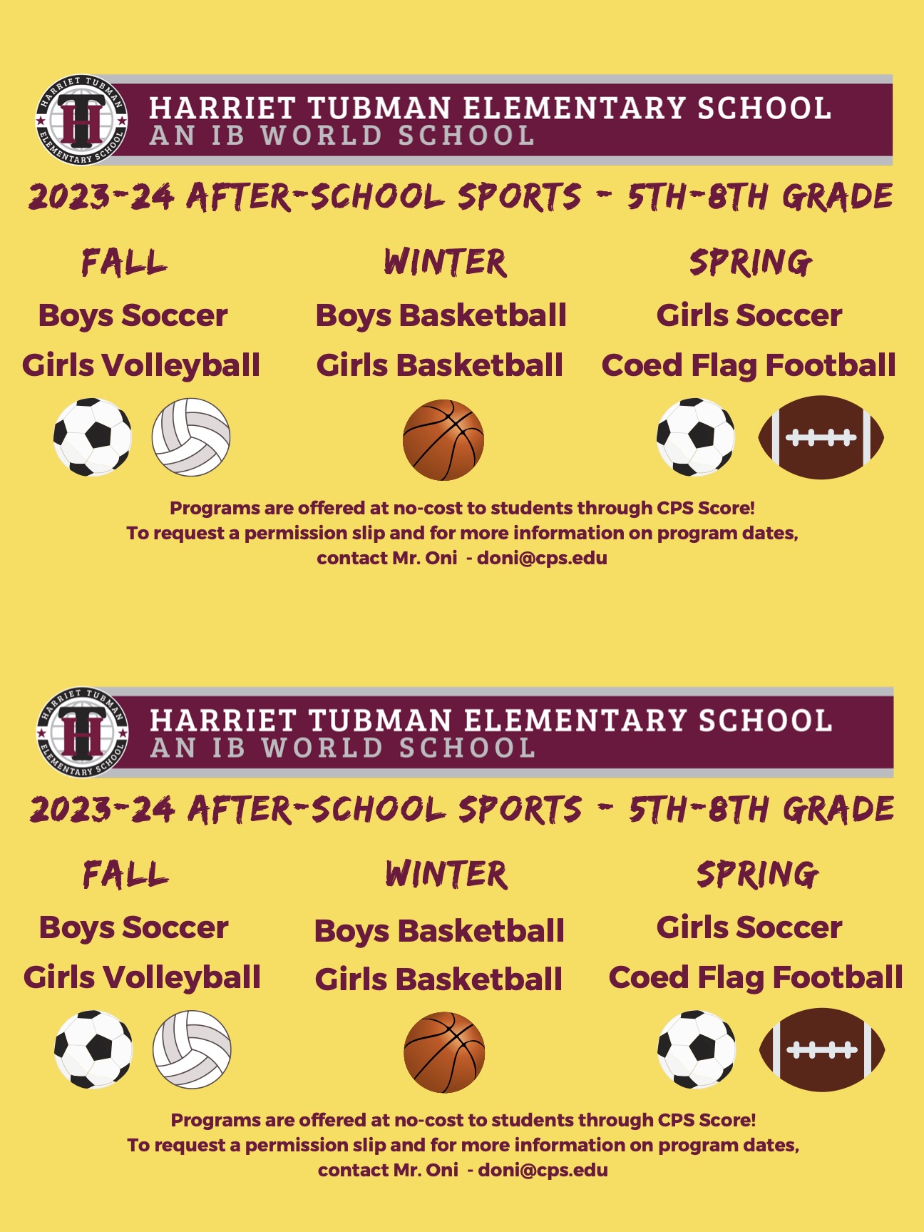 2023-24 After School Sports
